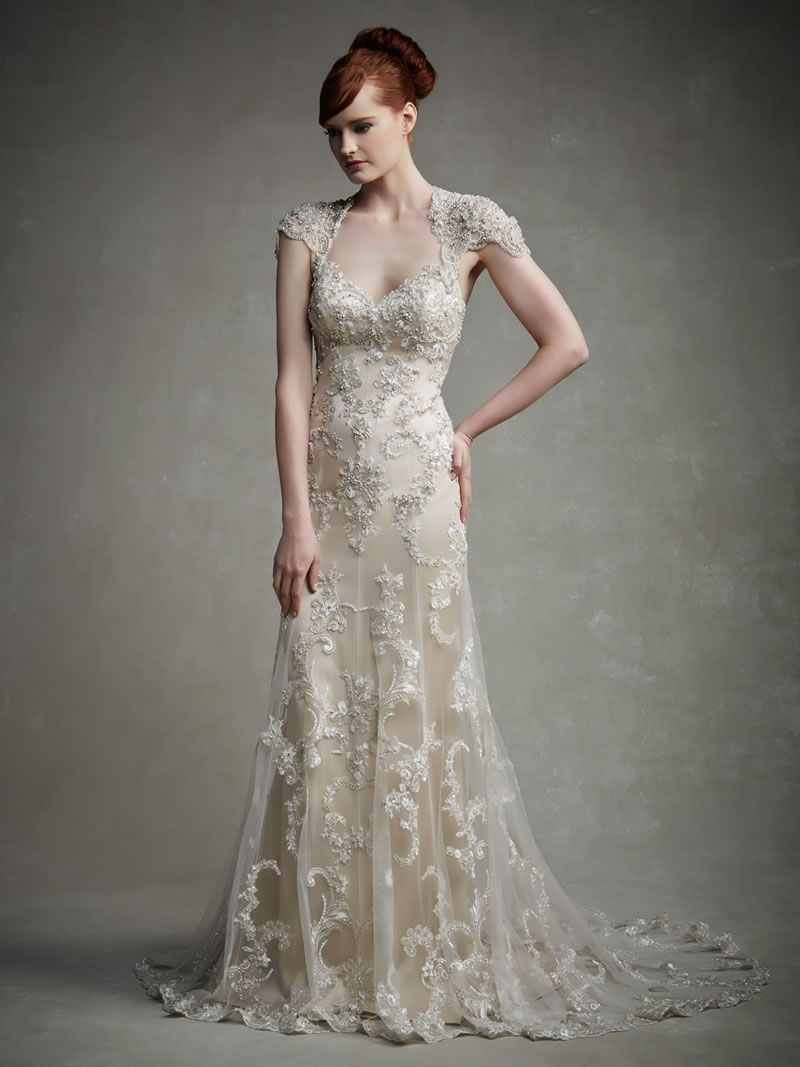 Best Lace Wedding Dresses capped sleeves Best Lace Wedding Dresses capped sleeves