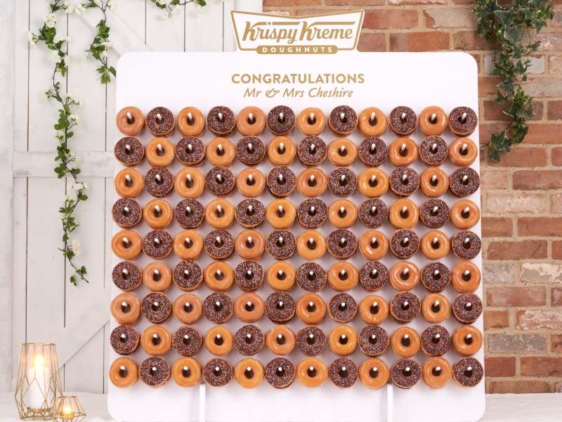 krispy-kreme-wedding-doughnuts-wall