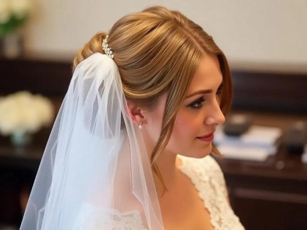 Bridal Hair Down With Veil​: Hair Down...