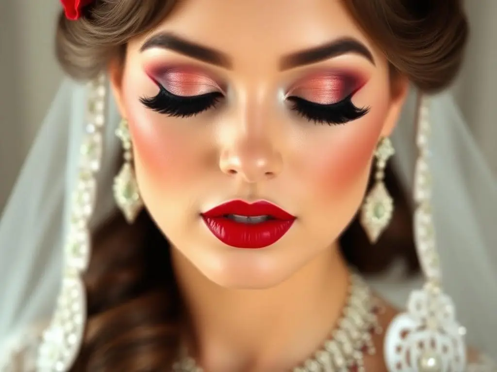 Embracing Tradition: Bridal Makeup Red Lipstick​ Complete Guide 2025